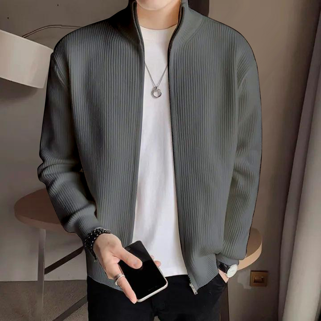 Men's Rib jacket (Full Zipper) - Image 7