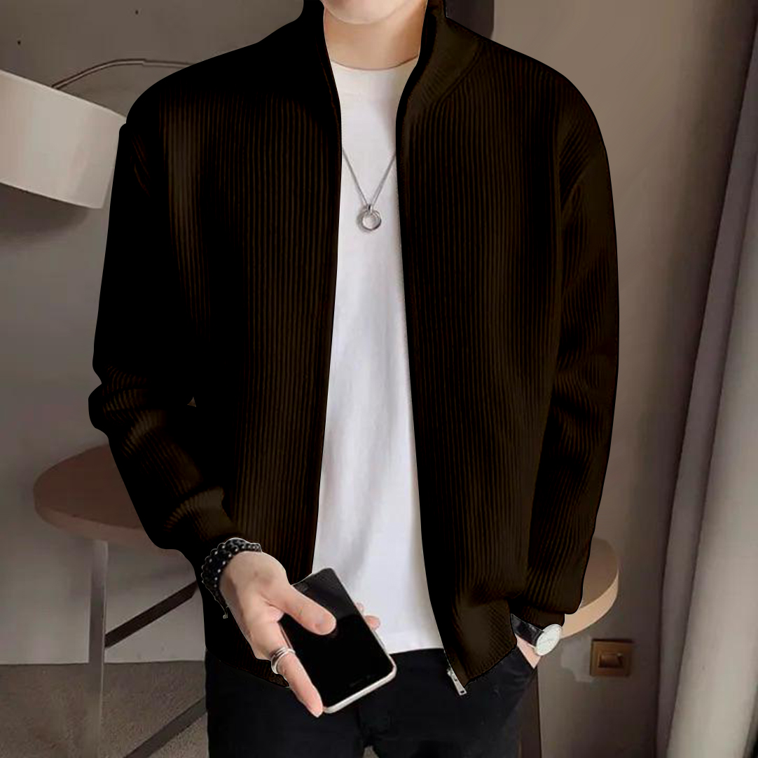 Men's Rib jacket (Full Zipper) - Image 6