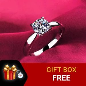 Diamond Cut One Stone Finger Ring(Look Like Diamond )